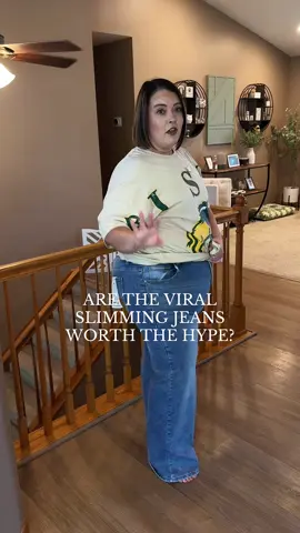 Are the viral @Katch Me slimming jeans ACTUALLY slimming and do they fit a plus size body? The answer is yes and I now want every wash and every color 😂 #katchmefashion #katchmejeans #curvyjeans #plussizejeans #viraljeans 