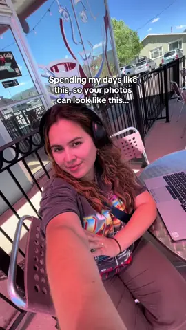 Just a girl and the beautiful feeling of editing beautiful photos at a coffee shop 🥳