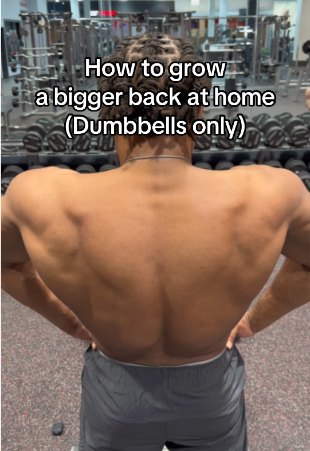 How to grow your back at home #back #Fitness #workout #backworkout #creatorsearchinsights #homeworkout #workoutathome #lifting #dumbbellworkout 