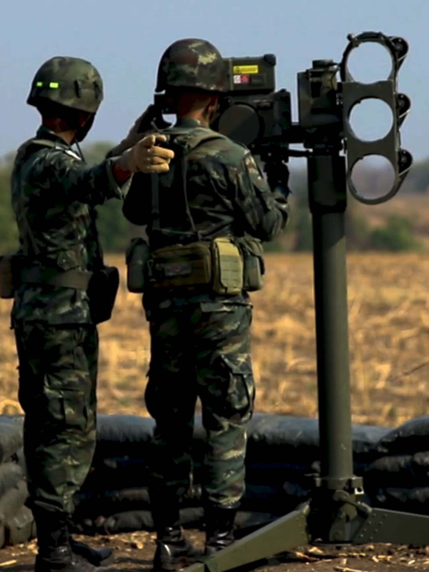 British Starstreak Surface-to-Air Missile Shot by Thai Army #military #tiktok