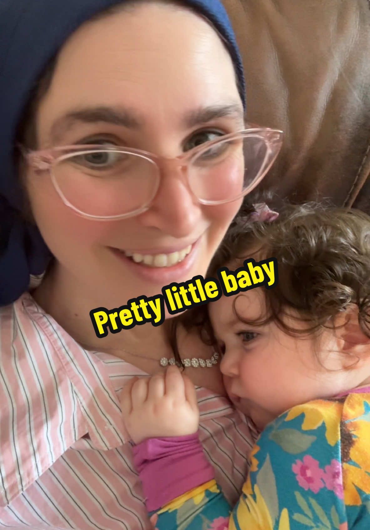 Did my lullaby wake her up? 😅 #baby #nap #momlife 