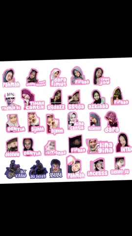 Sticker kastem poto dan nama silahkan yg mau☺️