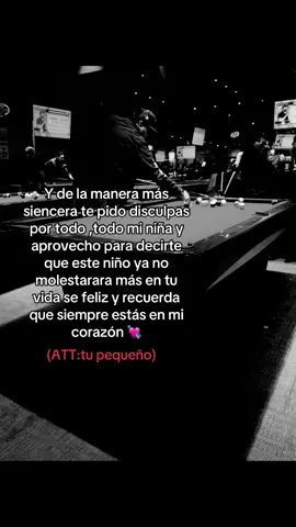 Te amo y siempre lo haré mi niña de ojitos bonitos y sonrisa hermosa sé que ninguno de los dos sabemos qué hacer y eso es lo que me preocupa el no sabes que hacer el no saber si salir corrido a buscarte abrazarte y no soltarte o simple mente dejarte ir eso es lo que más me duele pero sabes que siempre estás en mi corazón mi niña en cada uno de mis pensamientos y si te apoyo de lejos y perdón por aver sido un niño inmaduro que no supo qué hacer ,por ahora me despido y no te molesto más recuerda siempre hacer las cosas bien y no pelear tanto te amo con toda mi alma mi niña (te extraña tu pequeño )💘#paratii #fyp #paratiiiiiiiiiiiiiiiiiiiiiiiiiiiiiii 