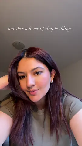 but shes a lover of simple things ☺️ #fyp #feelings #relatable 