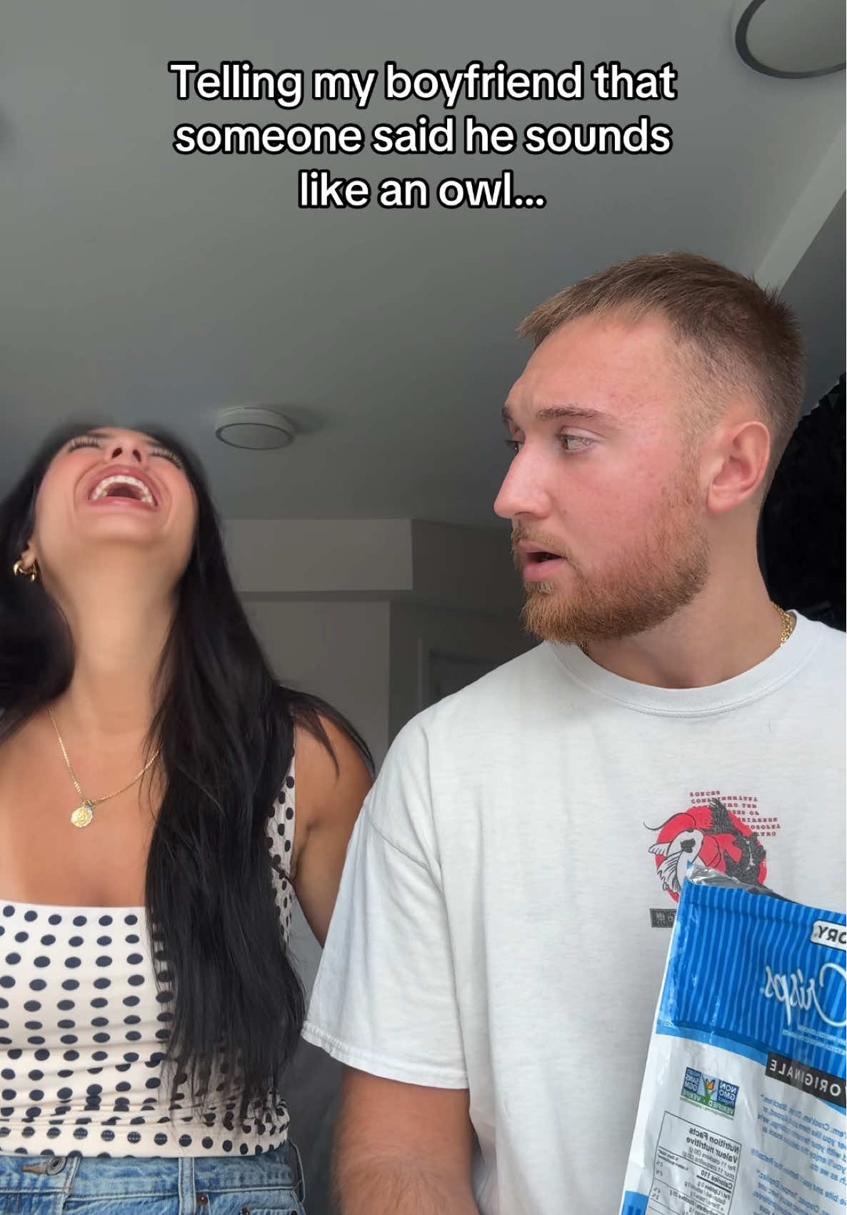When he realized 😭 #fyp #couplescomedy #couplescontent #boyfriendreaction #relationships #calebnandrea 