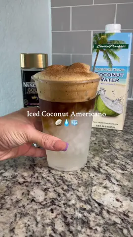 This iced coco americano might just be THEE coffee of the summer🥥☕️ #americano #coffeetiktok #icedcoffee #coconutamericano #coconut #coffeerecipe #coffeeathome #coconutwater #nescafe #fyp #nescafegold #espresso #cafe  #cocoamericana #americana #viralcoffee #fypppp #nyc #CaffèFreddo #ItalianStyle @Nescafe USA @H-E-B 