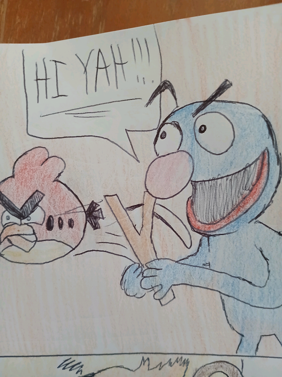 Grover knew better - A Lord JK Comic Strip #lordjk #lordjkjackkuiken #talon #crackstreet #grover #sesamestreet #fyp #horror #comicstrip #comic #comics #drawing #artskit #foryoupage 