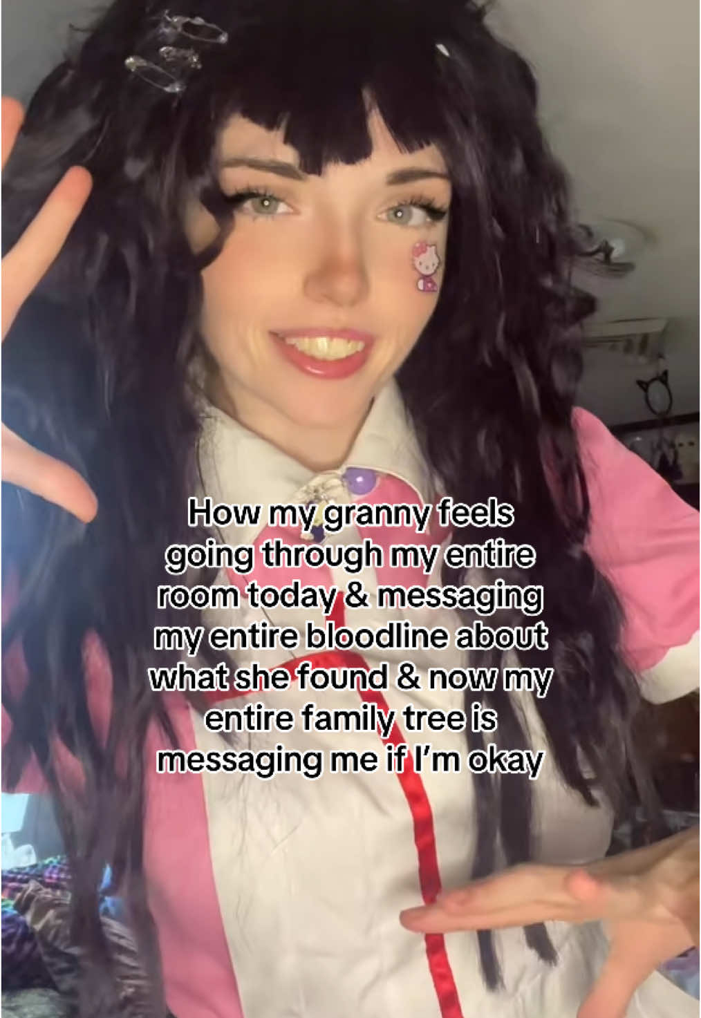 news flash: no tf im not end of story (I actually can’t stand my granny oml)                                      #foryoupage #cosplay #cosplayer #foryoupage❤️❤️ #danganronpacosplay #danganronpa #danganronpav2 #mikantsumikicosplay #mikancosplay #mikantsumiki #mikan 