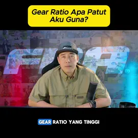 Sesiapa yang masih lagi tak faham gear ratio apa patut dia pakai? Fahamkan konsep ni dulu. 
