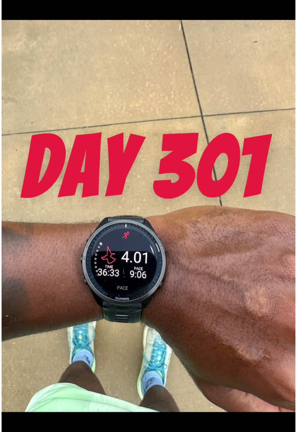 Day 301 Rainy morning but we got er done 🙌🏽 #Running #streak #strava