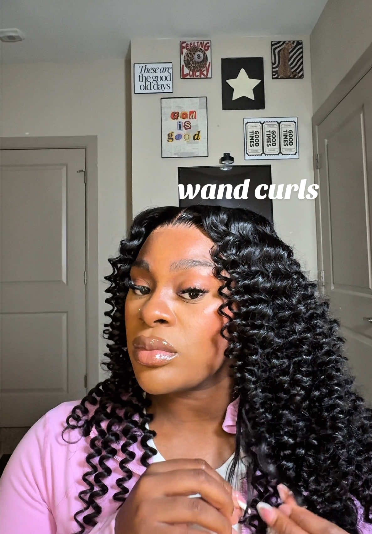 I was scared but it came out very cute 😍😍😍  #fypシ #TikTokShop #wandcurls #kdmidunhair 