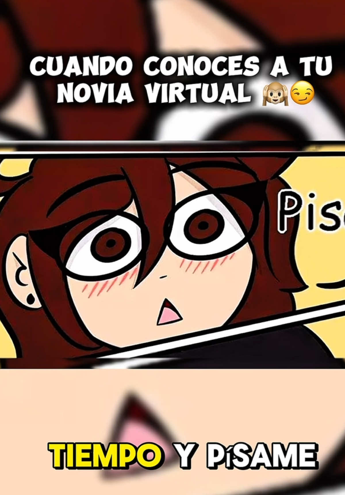Cuando conoces a tu novia virtual 🧐🙉#comic #fandub #fandublatino 