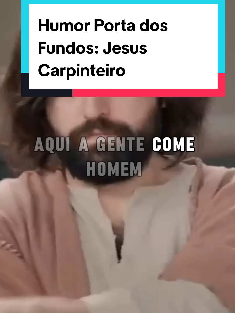 Humor Porta dos Fundos: Jesus Carpinteiro? ✝️🪚🧔‍♂️✨💬 E se Jesus fosse artesão hoje? Coque, make e meme garantido! #HumorCristão #PortaDosFundos #JesusModerno #SátiraReligiosa #RirÉDeDeus
