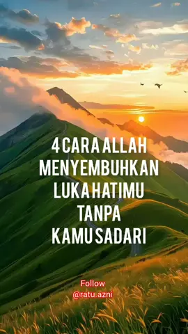 Pernahkah kamu merasa hancur... tapi tetap bisa bangun, walau tak tahu dari mana kekuatan itu datang? Mungkin… itu cara Allah menyembuhkanmu. Pelan. Diam-diam. Tapi pasti. Dia sembuhkan hatimu… lewat cara yang tak selalu kamu mengerti, tapi sangat kamu butuhkan. #KataHikmah #fyp #fypindonesia   #MotivasiIslam #IslamicReminder   #CintaAllah #HealingHati #MuslimTikTok   #HikmahHidup #JalanAllah #SelfReminder   #KontenIslami #NasihatHati #TadabburAlam