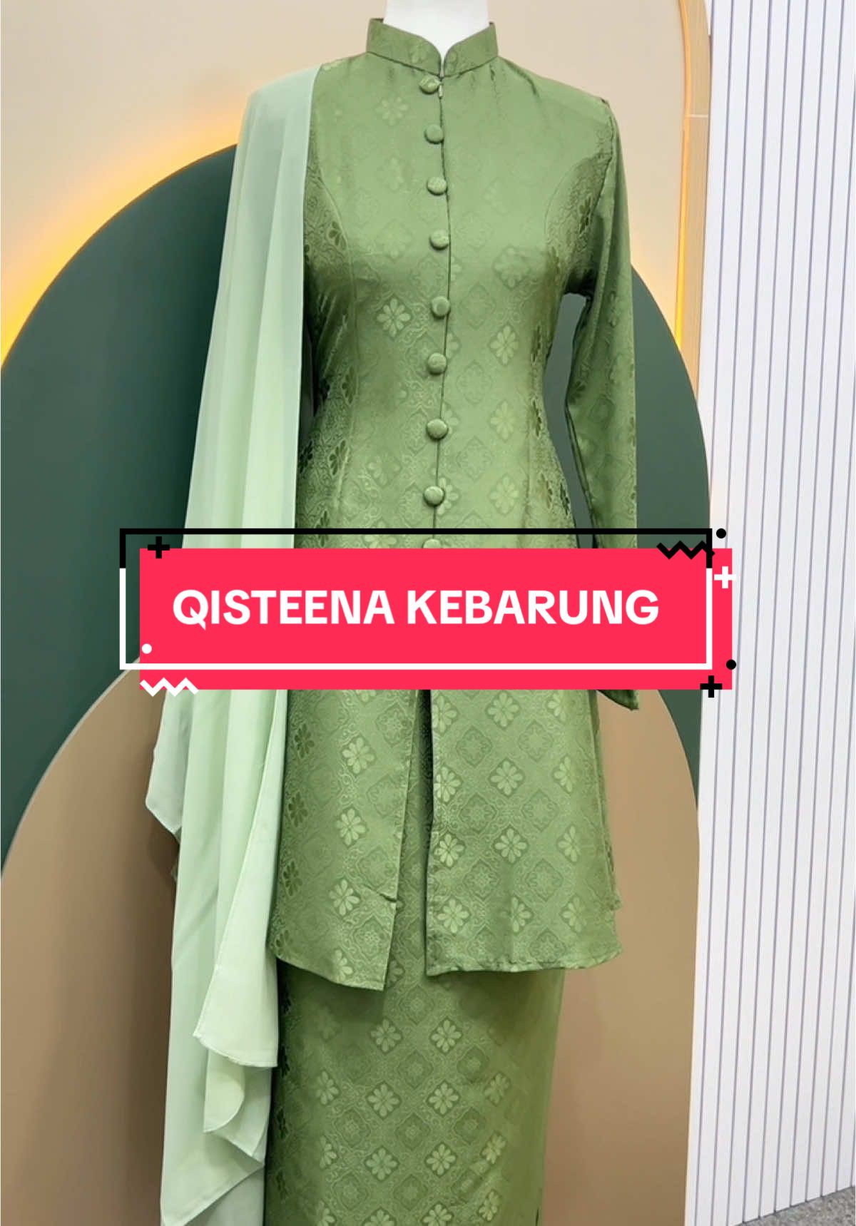 Finally keluar jugak new design untuk semua Hflovers 🤍 Qisteena Kebarung Moden nama diberi.  #kebarungmoden #bajurayaaidiladha2025 #hayfafella #fyp 