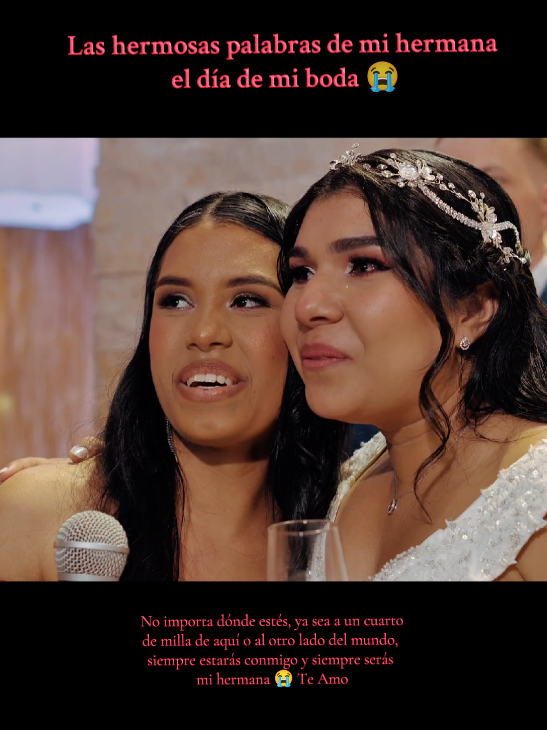 (Ig: m.susanlife) Anabella se llenó de valor 😭🥺 y nos dedicó unas palabras que atesorare por siempre en mi corazón.Te Amo @Anabella  📷: @neonvideo  #hermanas #bodas #hermanascaceres #panama 