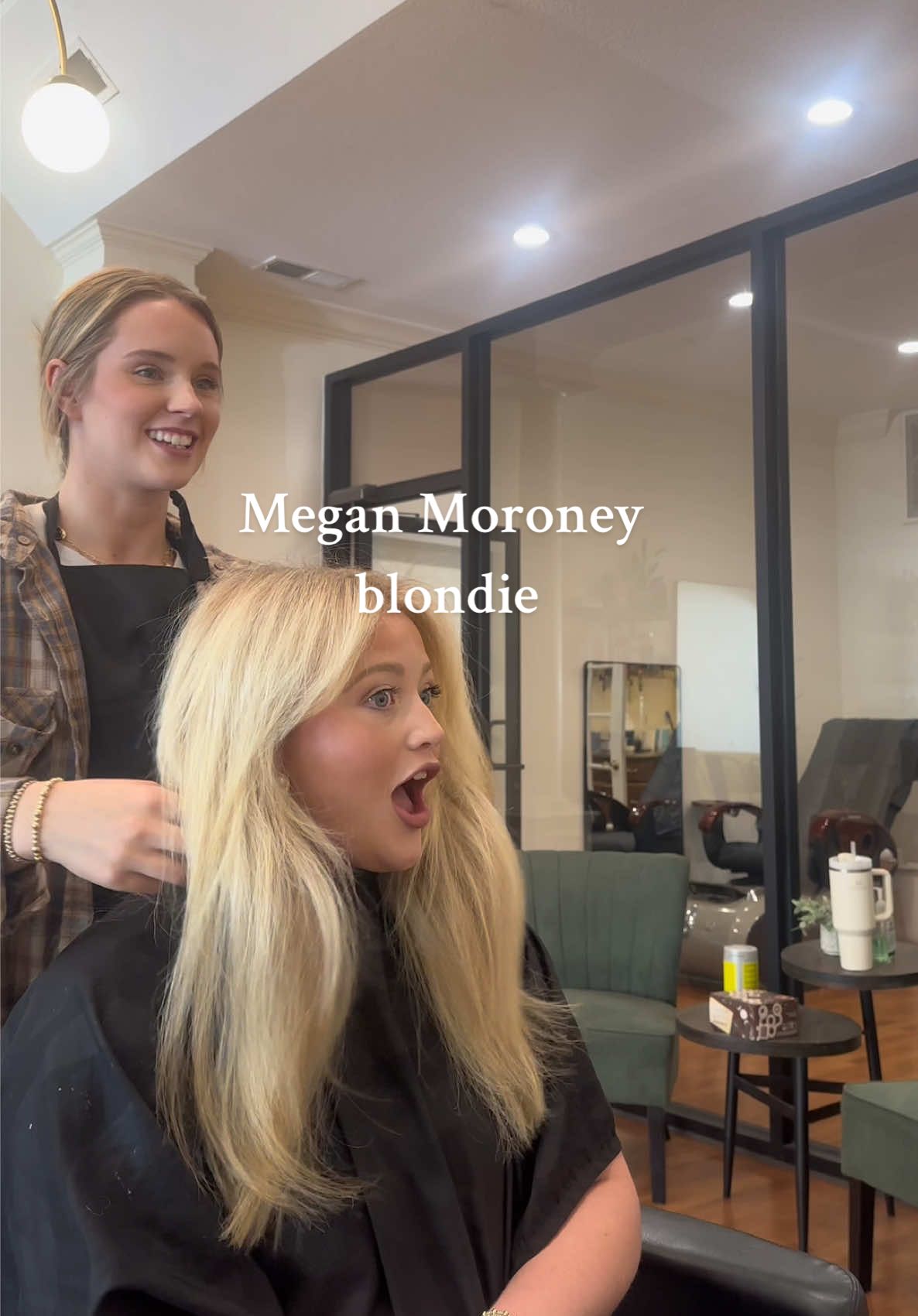 BTS of a consult and results of this beautiful client of mine 🥰✨🤩 #hairtok #meganmoroney #blondie 