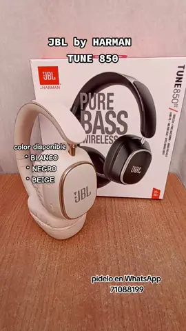 Auriculares Bluetooth JBL TUNE850  $20 * Inalámbricos  * Ideales para juegos, escuchar tu música, contestar llamadas, teletrabajo. * Sistema cancelación de ruido * Control de volumen  * Carga tipo C  * Excelente calidad de audio  * Color Disponible: NEGRO / BEIGE / BLANCO #inalambrico #bluetooth #audifonos #audifonosbluetooth #jbl #auricularesinalambricos 