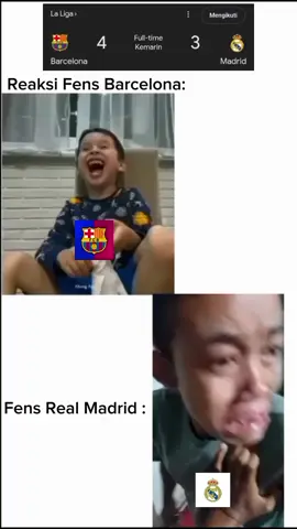 Fens Real Madrid menangis Ini hari Karena Kelahan Yang Ke-5 Kalinya 😂🤣 #Barcelona #vs #realmadrid #2025 #masukberandafyp #foryoupage #fyp #tembus_like_100k #fyppppppppppppppppppppppp #vicabarca🔴🔵 