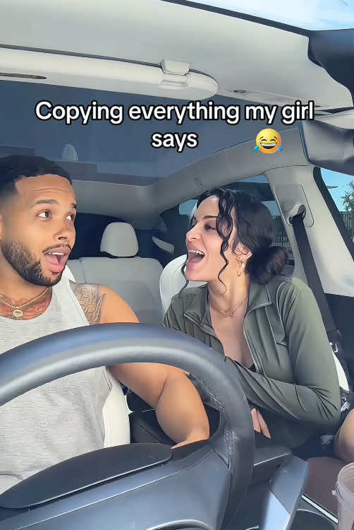 Copy everything your girlfriend says 😂😂#fyp #foryou #tiktok #funny #prank #girlfriend 