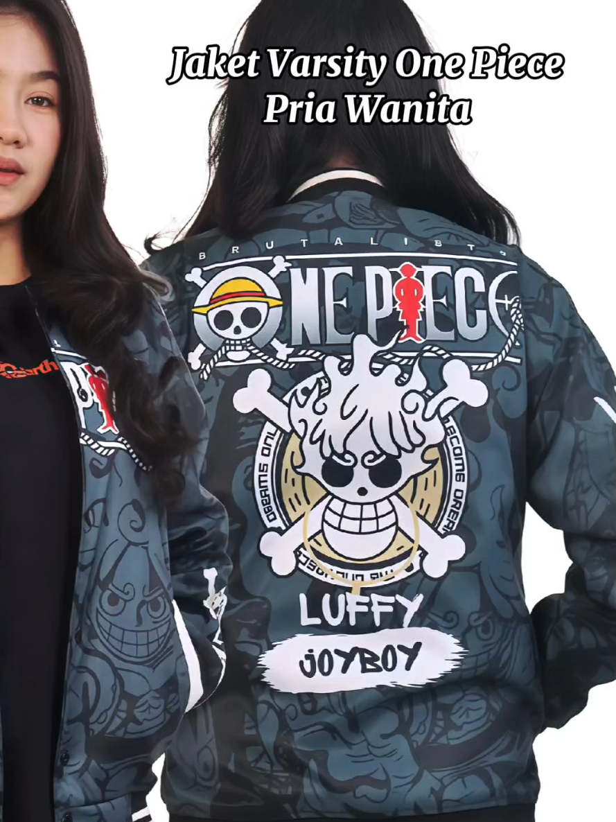 Jaket varsity Anime One Piece Pria Wanita. #jaketanime #jaketvarsity #jaketcouple #jaketkeren #jaketunisex #onepiecelover 