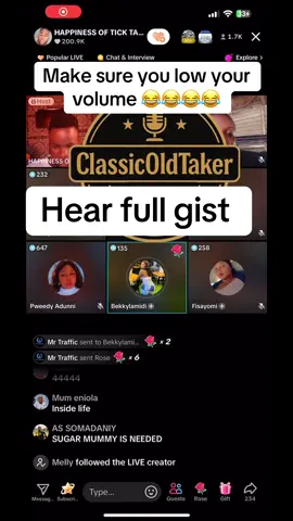 #livehighlights #tiktoklive #happinessoftiktok #livevideo #classicoldtaker 