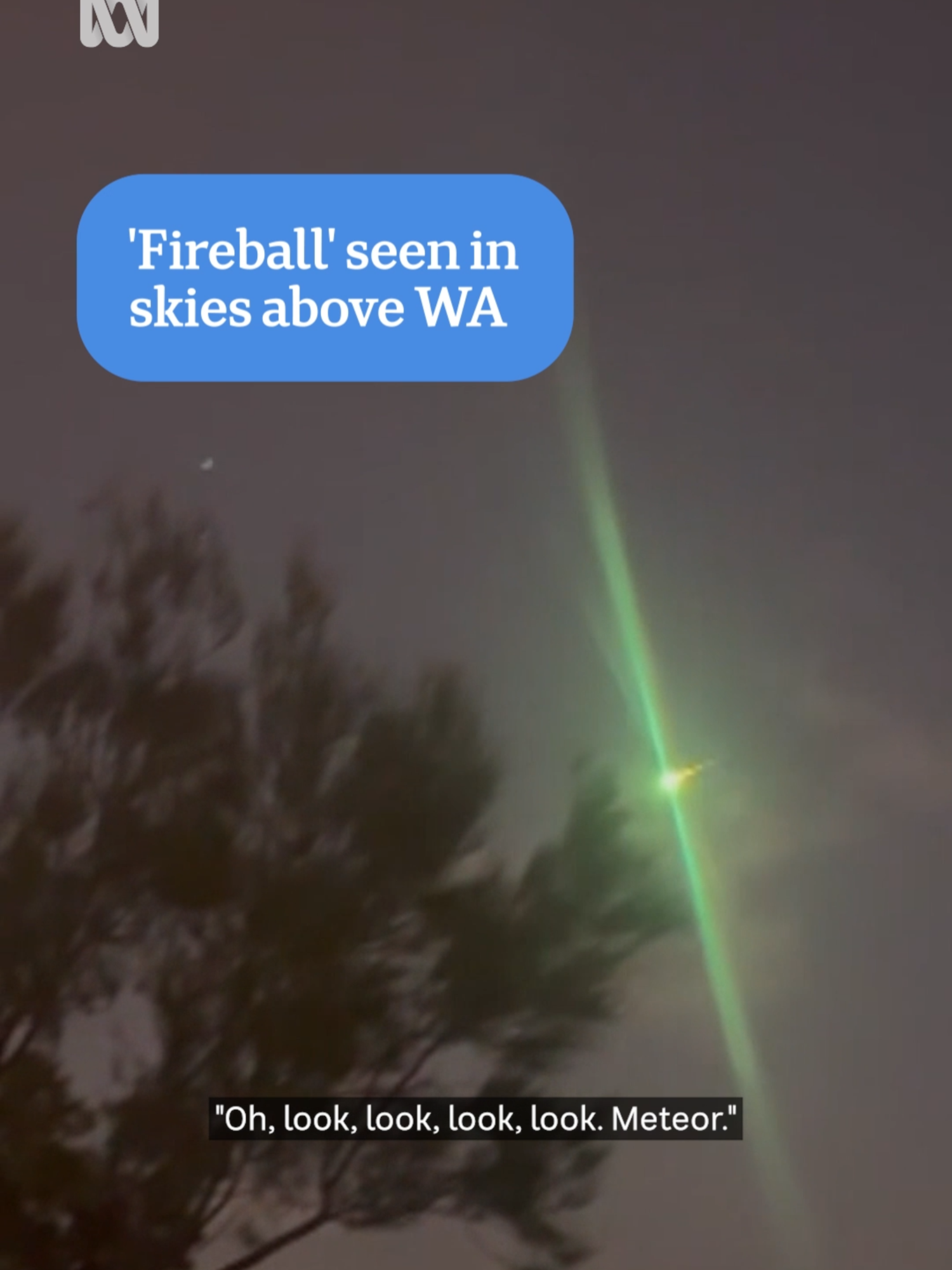 Witnesses from Perth to the central Wheatbelt have spoken of seeing what appeared to be a 