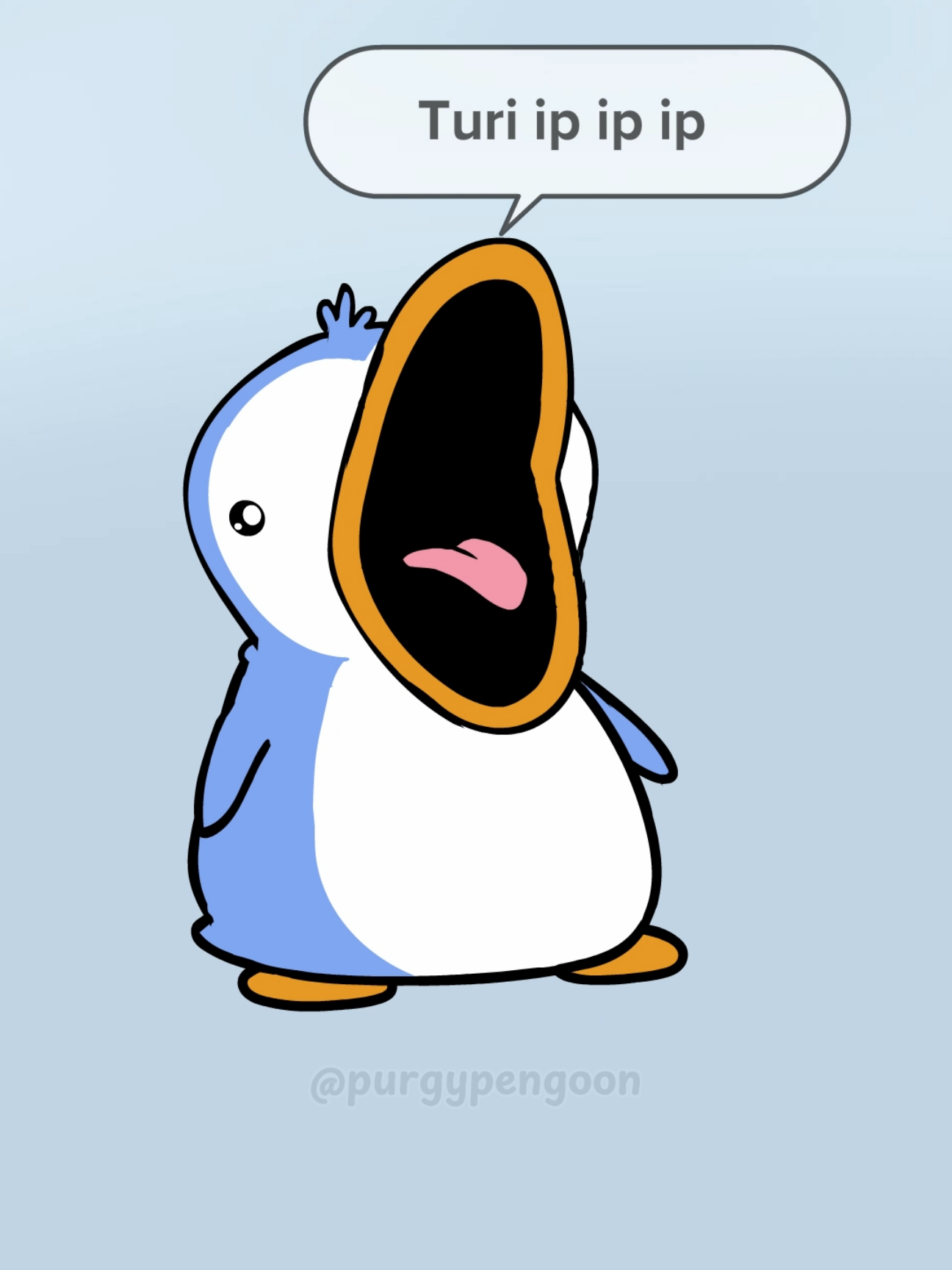 A wise man once said... follow me @purgypengoon for more funny content!  #cartoon #funny #comedy #animation #purgypengoon #pudgypenguins #cute