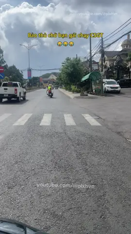 Báo thủ chở bạn gái chạy CSGT 😂 #giaothong #tretrau #csgt #antoangiaothong #luatgiaothong #plxhvn #phapluatxahoi