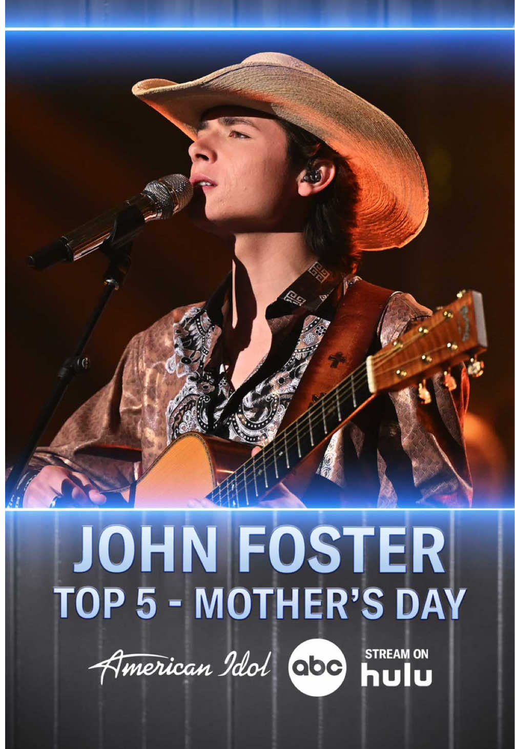 Gotta “Believe” in @John Foster! Sweet tribute to Mom! 💞 #americanidol #mothersday