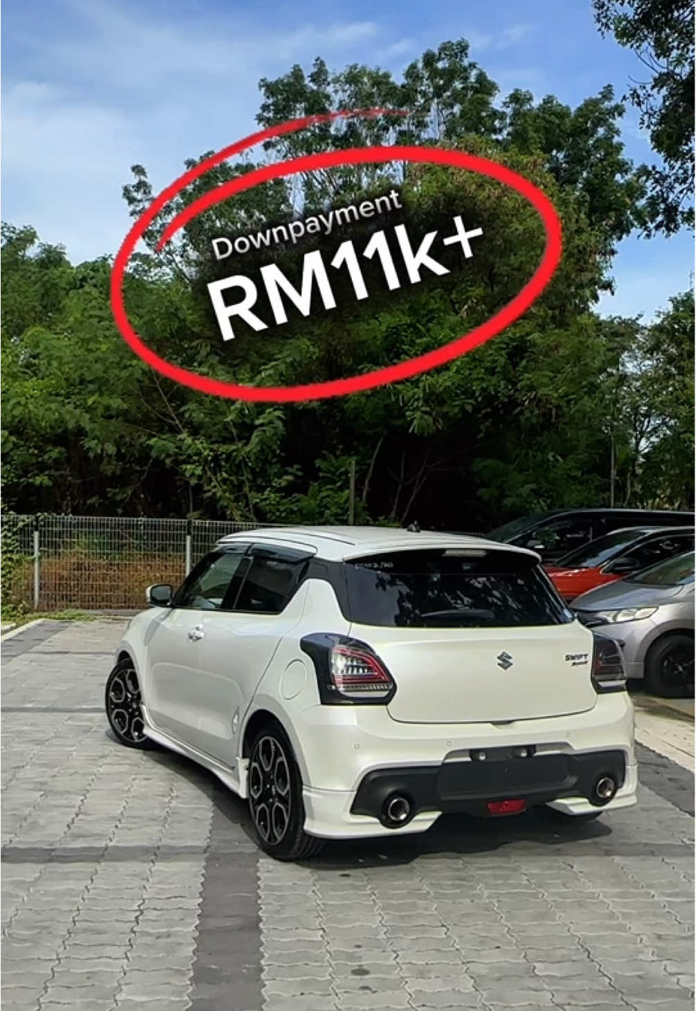 Gaji RM4k nak pakai performance? Ambik Swift ni Tuan. #suzuki #swiftsport #forsale 