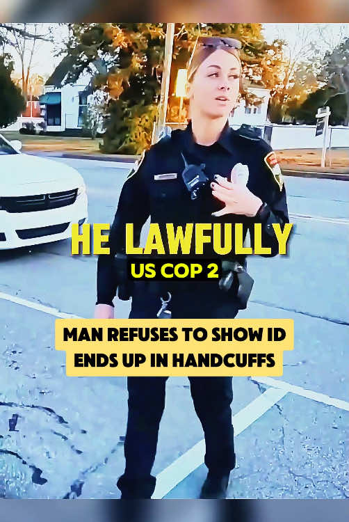 Man Refuses to Show ID, Ends Up in Handcuffs #cops #copsoftiktok #copsontiktok #copstiktok #foryou #fyp