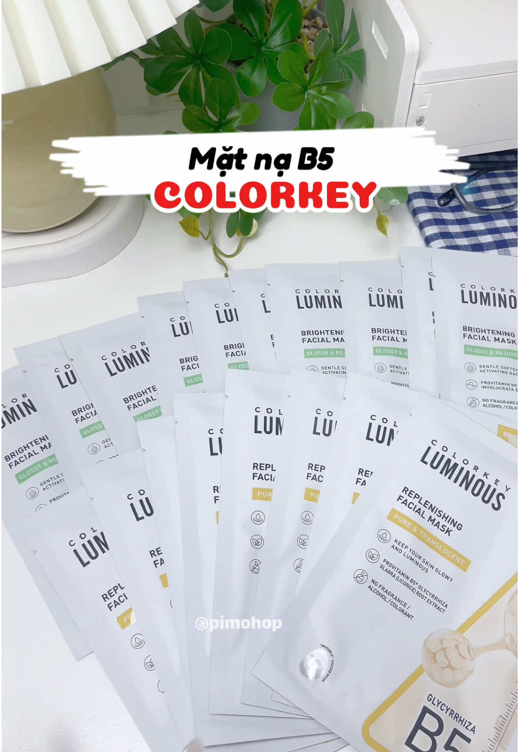 Thử thách ngày nào cũng đắp mặt nạ #pimohop #unboxing #matna #matnagiaycolorkey #colorkey #matnab5 #xuhuong #viral #goclamdep 