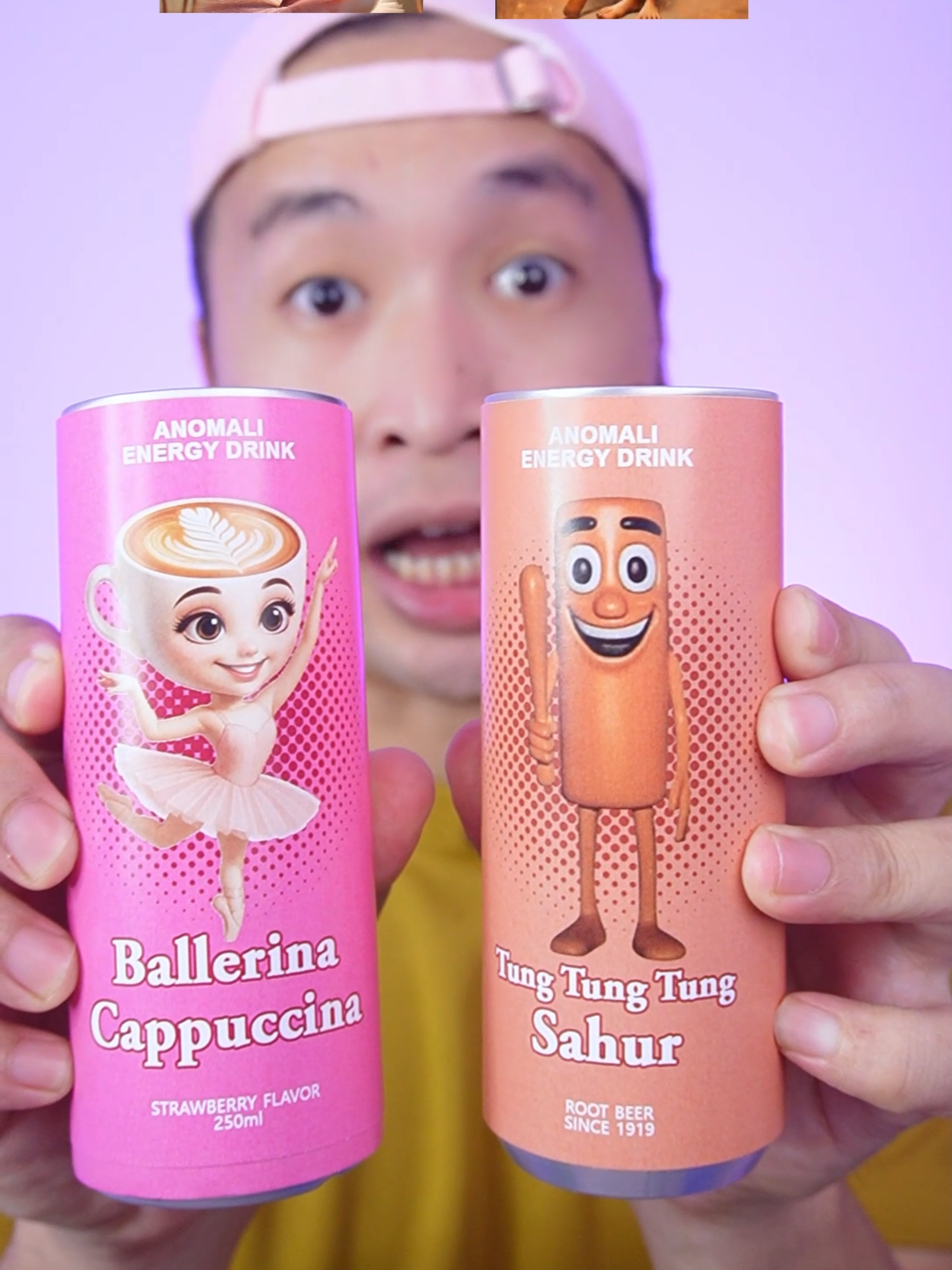 ASMR Minum Tung Sahur dan Ballerina Cappucina😱 #asmr #drinkwater #botolunik #tungtungtungsahur