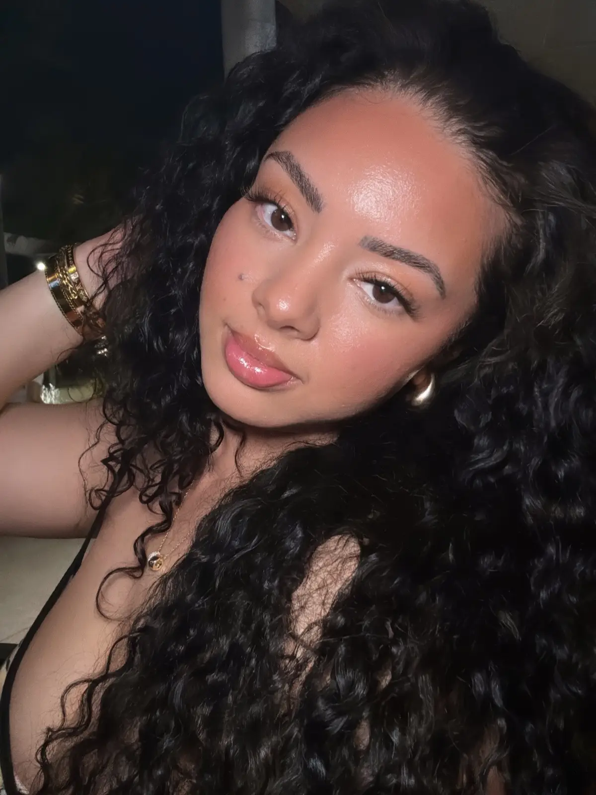 I’m back 🐆  #fypage #FYP #Love #selflove #imback #pretty #curls #nightout 