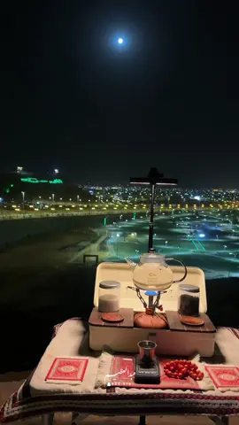 فِ جو ليله قمّارري واطلالة منتزة طويق 🌷☕️ #fyp #tiktok #explore #الزلفي 
