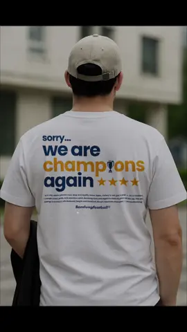 T-shirt Sorry We Are Champions Again. kini sudah bisa di order !!!