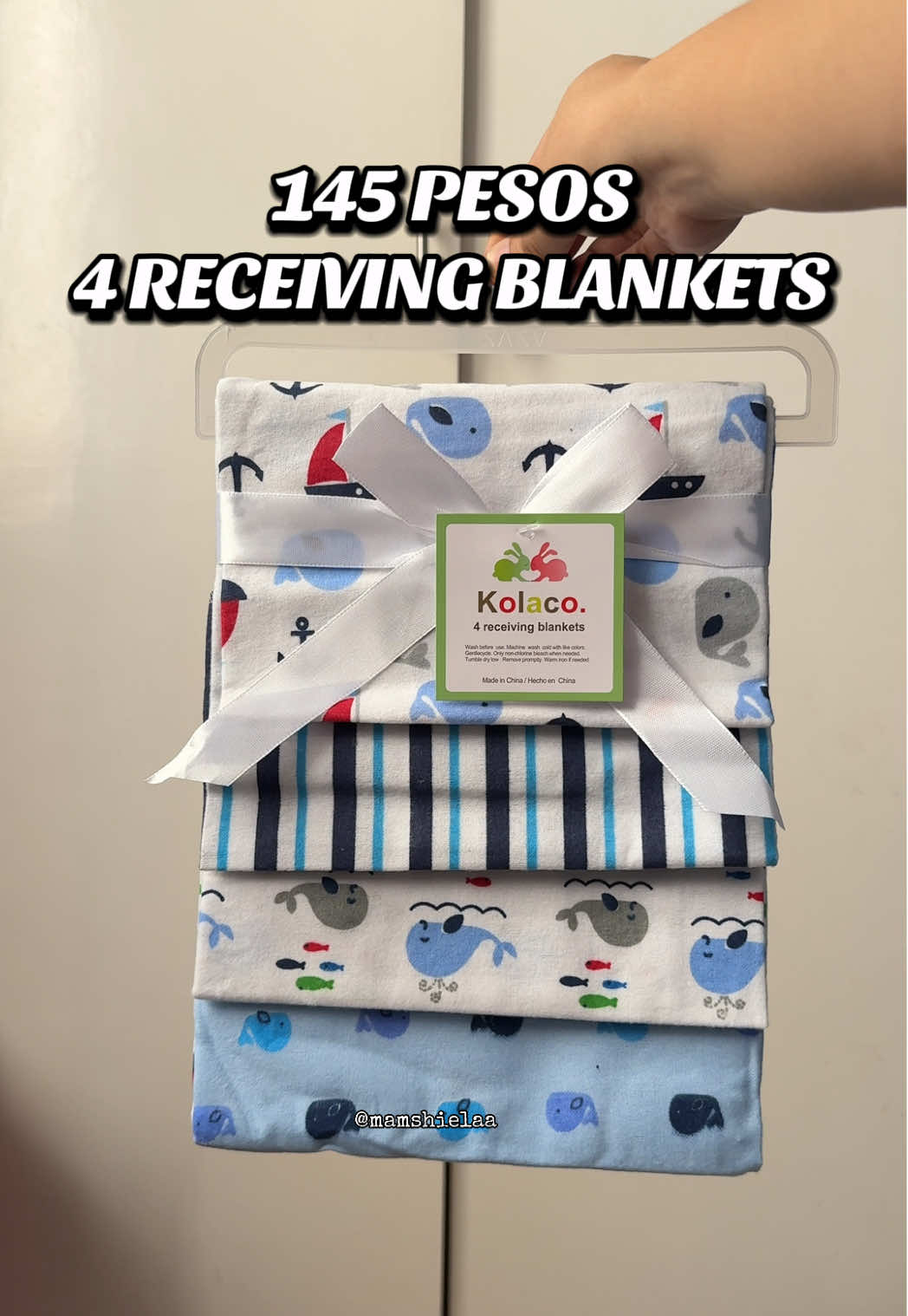 4 PCS RECEIVING BABY BLANKETS 145 lang! #receivingblanket #babyblanket #newbornbaby #newbornneeds 