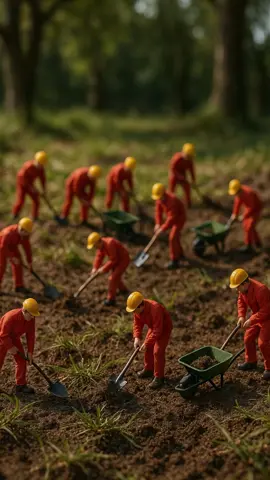 những người công nhân tý hon xây dựng lên ngôi nhà#ai #aiart #aivideos #aiteam #tinyworkers #tinyvideo