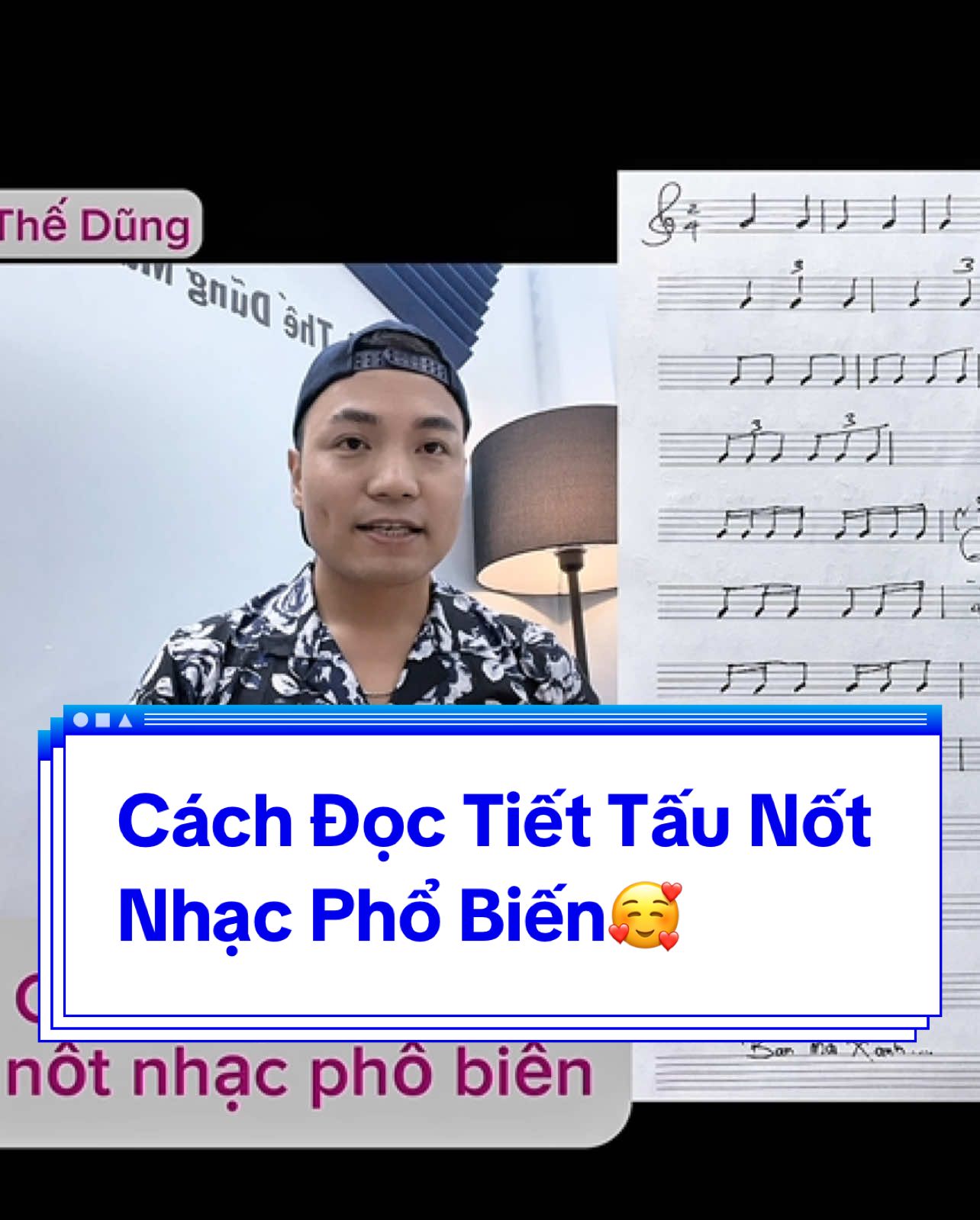 Cách đọc một số tiết tấu nốt nhạc phổ biến🥰 • Thỉnh thoảng Dũng có làm 1 vài video xướng âm (đọc nốt nhạc) cùng học trò và thấy nhiều bạn yêu thích âm nhạc, nhạc lý, ký xướng âm muốn tìm hiểu thêm nên nay lên video này hy vọng giúp các bạn hiểu và tập tốt nha. Nhớ là tập từ từ thôi, không 1 ngày 1 bữa là thấm đâu😂 #hathedung #hathedungmusic #hochat #thanhnhac #vocal #luyenthanh #thanhnhachathedung #hocthanhnhac #vocalcoach #nhacly #kyxuongam #docnotnhac #doctiettau #tiettau