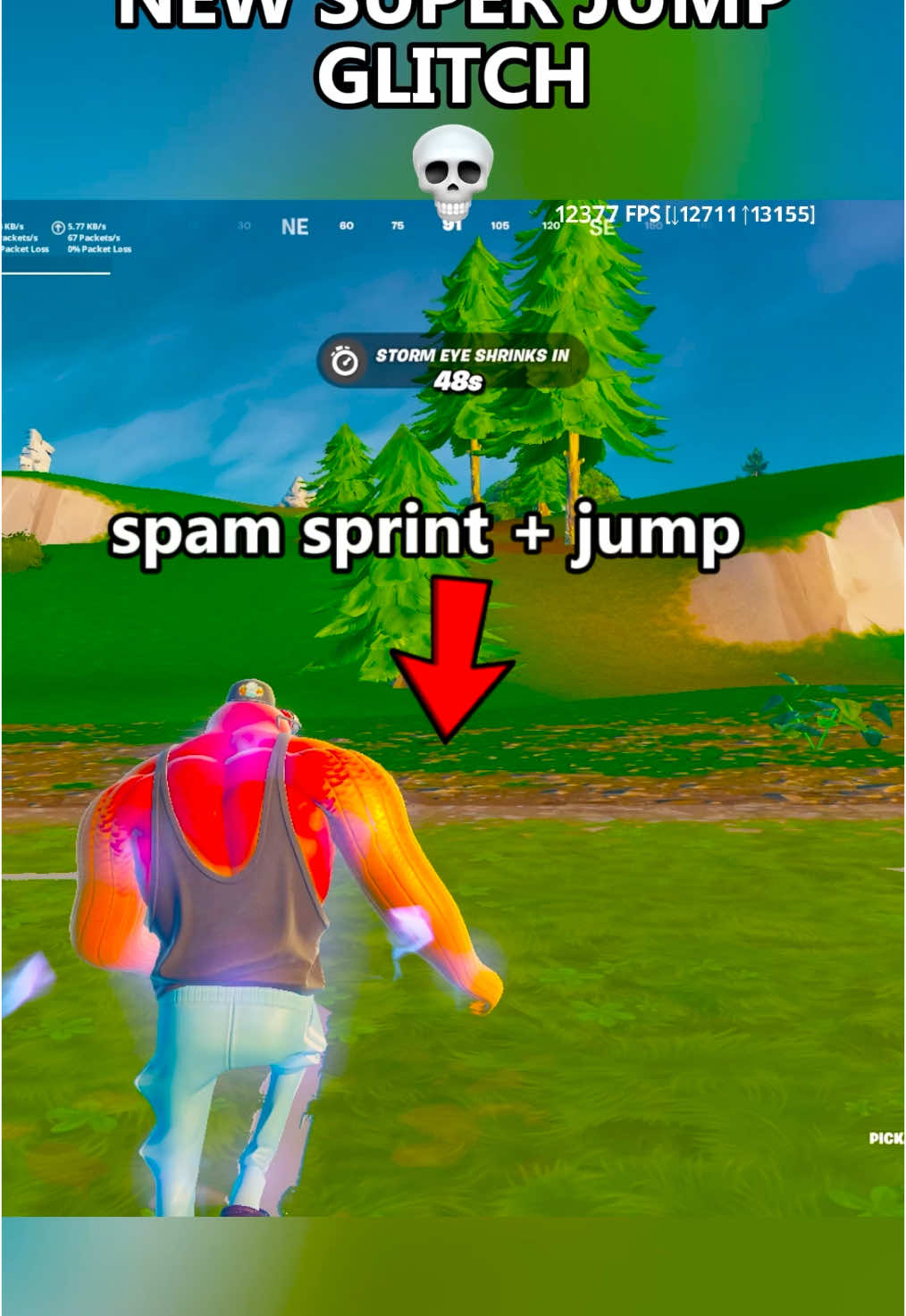 SUPER JUMP GLITCH💀#zyfe #fortnite #fyp