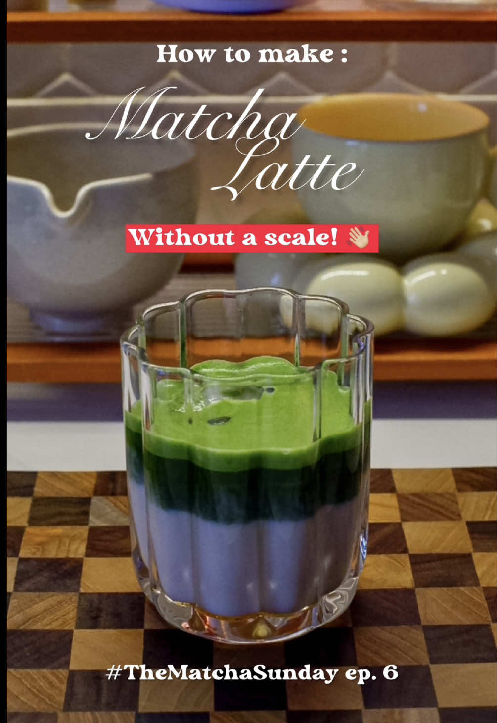 Gak punya timbangan tapi pengen bikin matcha yang proper?? Worry not my friends 😌 Let’s make NO SCALE MATCHA ✨ Ini buat kalian yang pengen bikin matcha juga, tapi gak punya timbangan atau sendok takar.. Yaa atau emang mager aja 🥲🤣 Tenang gengs. I got you! Bisa ikutin deh tutorial ini 💚 —- Welcome to episode 6 of #TheMatchaSunday 💚 Kali ini gw akan share tutorial buat kalian yang gak punya timbangan atau sendok takar buat bikin matcha.. Ya atau buat buru-buru & mager buat nimbang2 juga bisa 🤣 Nonton sampai abis ya gw jelasin di video ✨ Intinya kalo sendok rumahan gitu matcha per sendok teh = sekitaran 1.5-2 gr kalo rata ya (bukan yang munjung / heaping), sedangkan sendok makan untuk air sekitar 12-14 ml.. Sebenernya bisa adjust juga to your liking ya, tapi gw biasanya emang matcha pake 4 gr kalo iced latte, dan di-whisk sama 40-45 ml air panas (70-80°C). Jadi kalo based on video ini gw pake 2 sdt + 3,5 sdm.. I hope this tutorial helps gengs!! Kalo kalian udah coba, let me know in the comments! 💚 #matchatutorial #matchalatte #icedmatchalatte #matchaaddict #matchamaking #matchagreentea #matchalove #matchaholic #matchalover #noscalematcha 