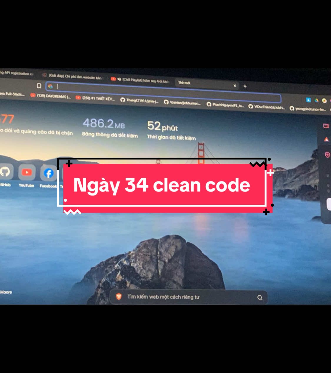 Ngày 34 – Clean code không phải sở thích, là trách nhiệm. Vì mình của 3 tháng sau sẽ phải đọc lại đống này. #xuhuong #100daychallenge #anhthocode #motivation #motivation #dongluchoctap #sinhvien #trending #studywithme #laptrinhvien 