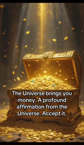The Universe brings you money. A profound affirmation from the Universe. Accept it.#frequency #universe #prosperity #money 
