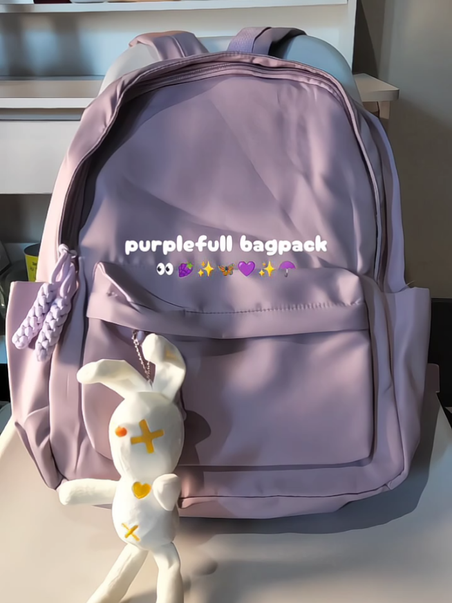 produk terbaru dari @moonfelya wajib koleksi tasnyaa💜🍇☂️✨👀✨ #tasransel #taslucu #sekolah 
