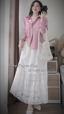 Sét đồ nữ áo sơ mi lụa tay dài#xuhuongtiktok2025 #viralvideo #xhtiktok #xh #set 