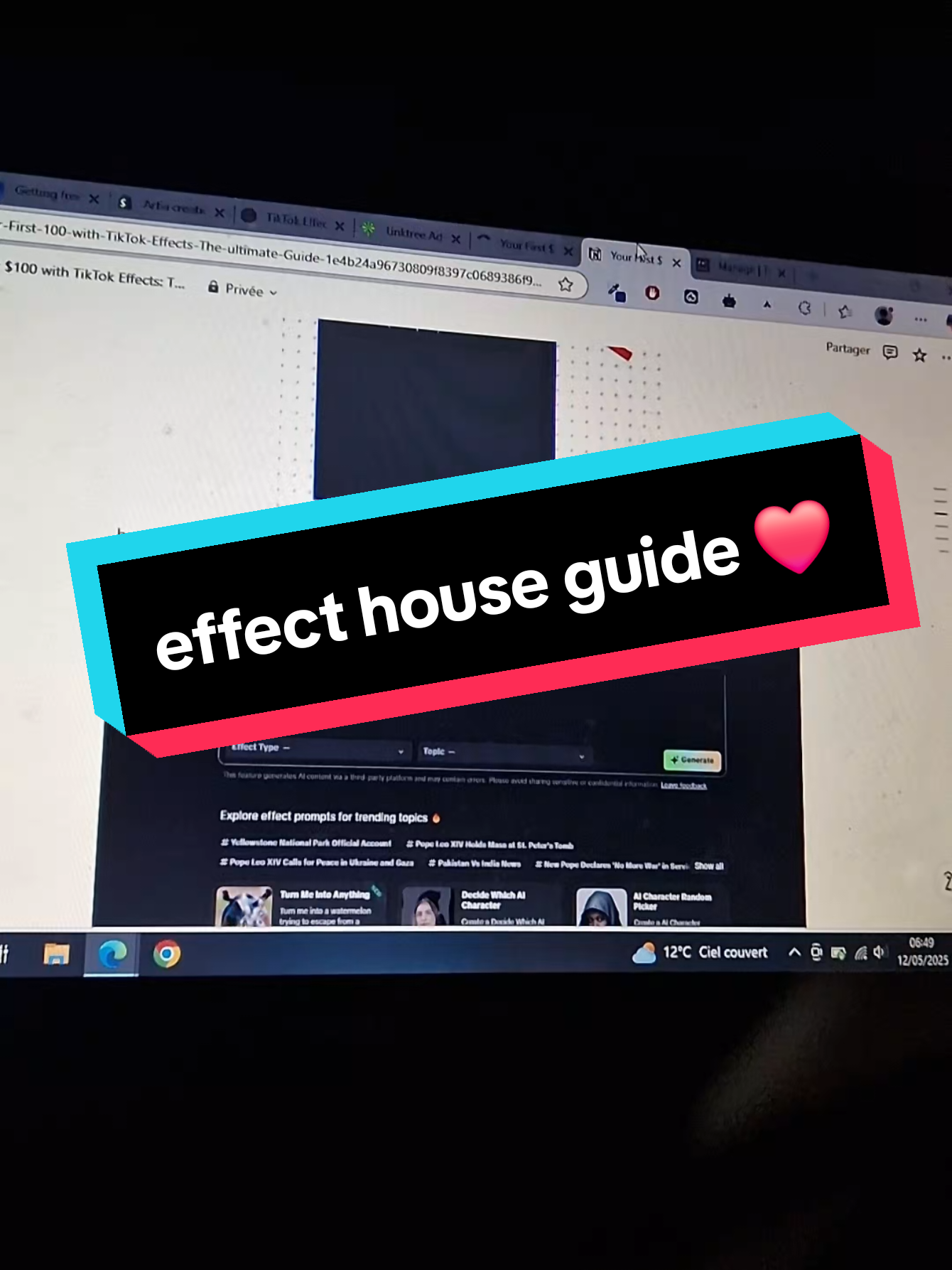 guide dyal effect house wajed.. promo code : TIKTOK #fyp #digitalproduct #tips #warming #viral #chatgpt #sale #shopify #sale #bundle #gumroad #guide #free 