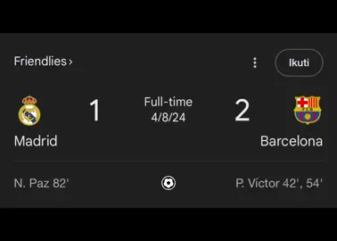 minimal 15 ucl minimal 15 ucl 😂 di bantaya 4x sama 5 ucl viska barca 💙❤️