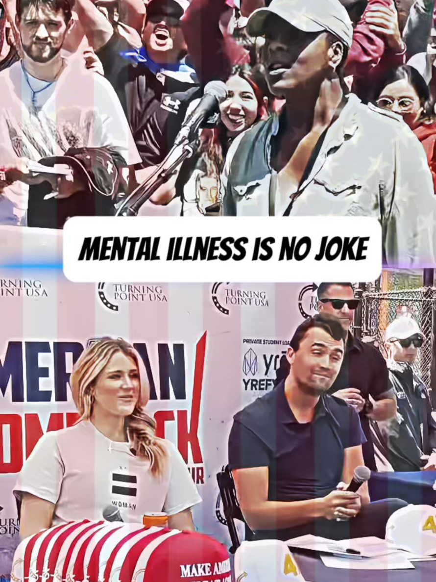 Mental illness is NO joke😳 #charliekirk #fyp #america #debate #political #viral 
