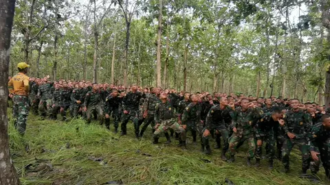 Yel yel dulu untuk membakar semangat saat lelah setelah HTF #tniindonesia #tni #tniad #yelyel 